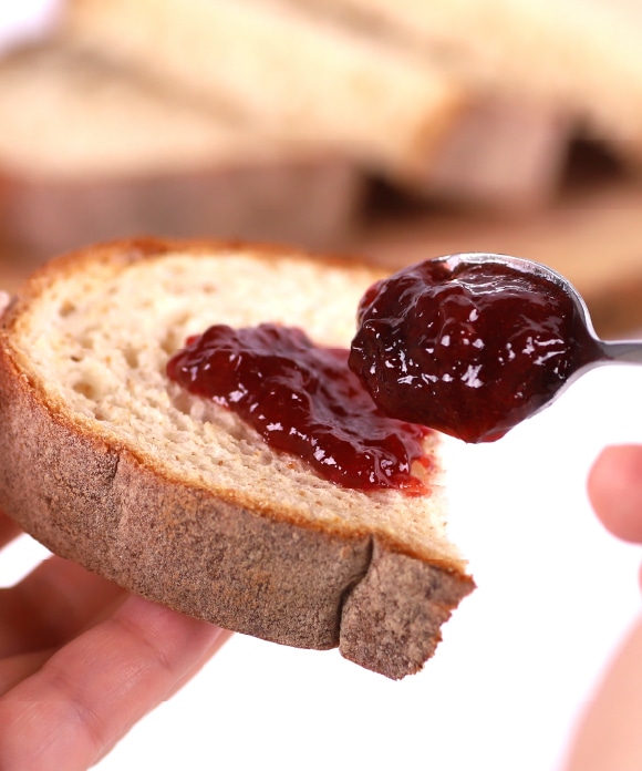 Jam on bread